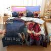 3D G-Grand T-Theft A-Autos Game Duvet Cover Set with Pillowcase Single Double Twin Full Q-Queens King Size Bedding