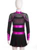 Girls Cosplay Cheerleader Costume Cheer Dance Dress Festival Costume Cheerleading Uniforms Metallic Cheering Team Dress Teamwear