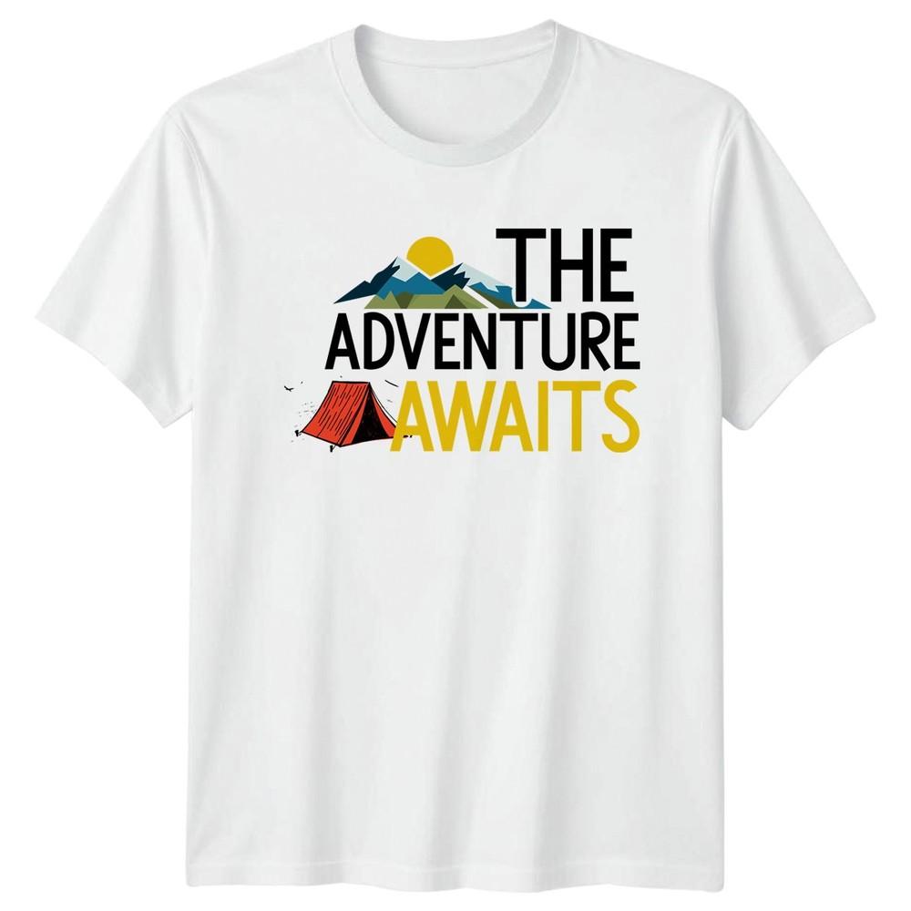 The Adventure Awaits TShirt Camping Hiking Outdoor Adventure