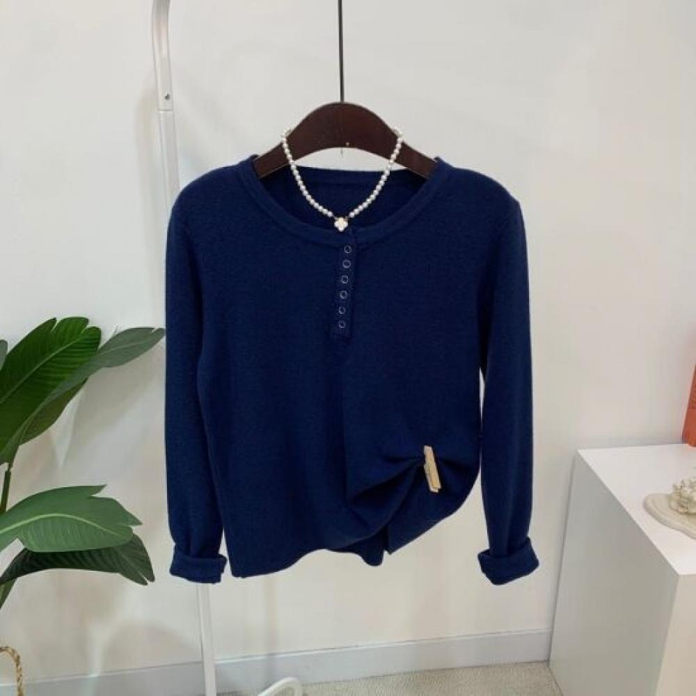 C S In The Room Long Sleeve Knit Round neCk 6Color