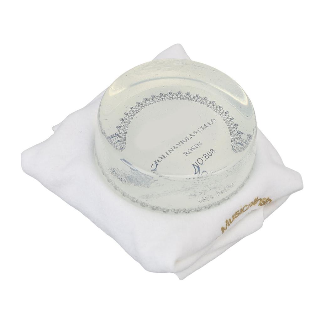 Violin Rosin High Purity High Friction Low Dust String Rosin for Viola Cello Erhu Music Instrument White