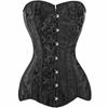 Over Bust Hourglass Body Shaper Corset Black White Long Torso  Kink Fetish Corsets
