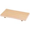 Premium Nigiri Sushi ABS Mini Sushi Stand with White Wood Made In Japan J-kitchens Plate, Grain, Shatter-Resistant,