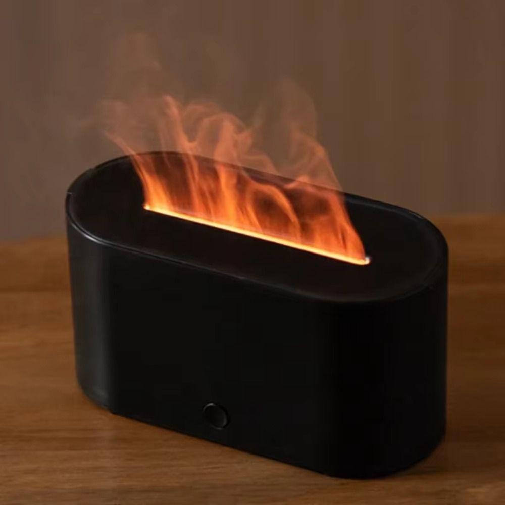 Красочный свет Аромадиффузор для эфирных масел Бесшумная работа Ароматерапевтическая машина Пламя Домашнее использование