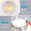 20pcs Led Downlight 5W 7W 9W 12W 110V/220V Ceiling Lamp Recessed Down Light Round/Square Leds Panel Light Spotlight