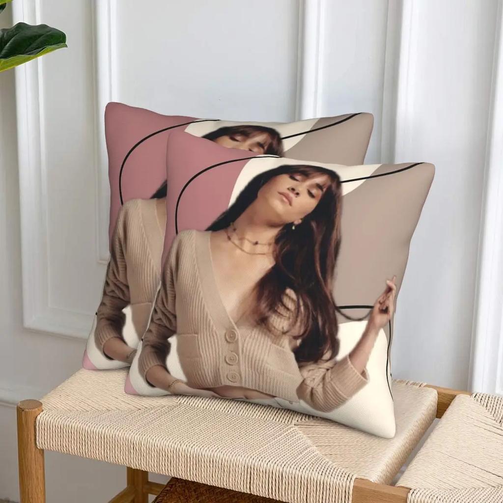Aitana Ocana Singer 2 Pcs Square Pillowcase Pillow Cover Cushion Zip Decorative Comfort Throw Pillow For Home Living Room