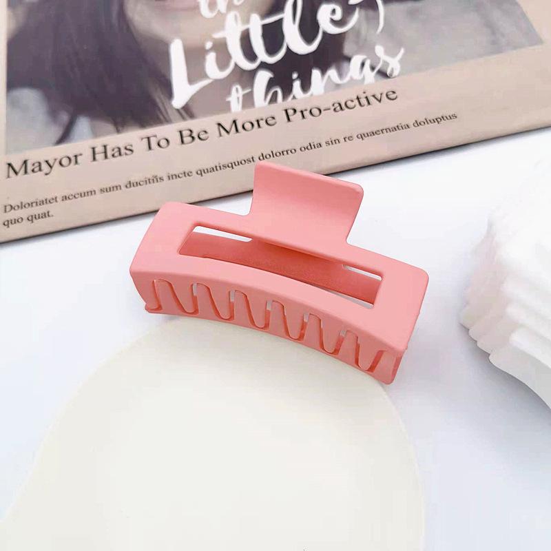 Корейская заколка для волос женская «Акула» высокого класса с матовым покрытием - Однотонная, Большого размера