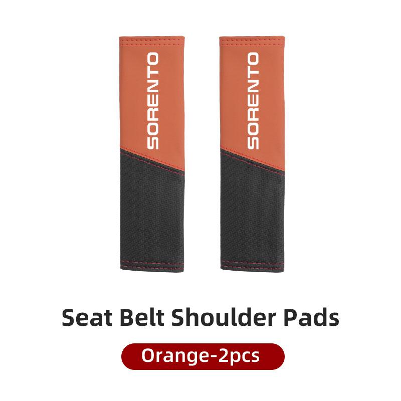 Car Interior Accessories Auto Seat Belt Cover Shoulder Pad For KIA Forte Stonic Sorento Spectra Cadenza Sephia Carens hbsp50