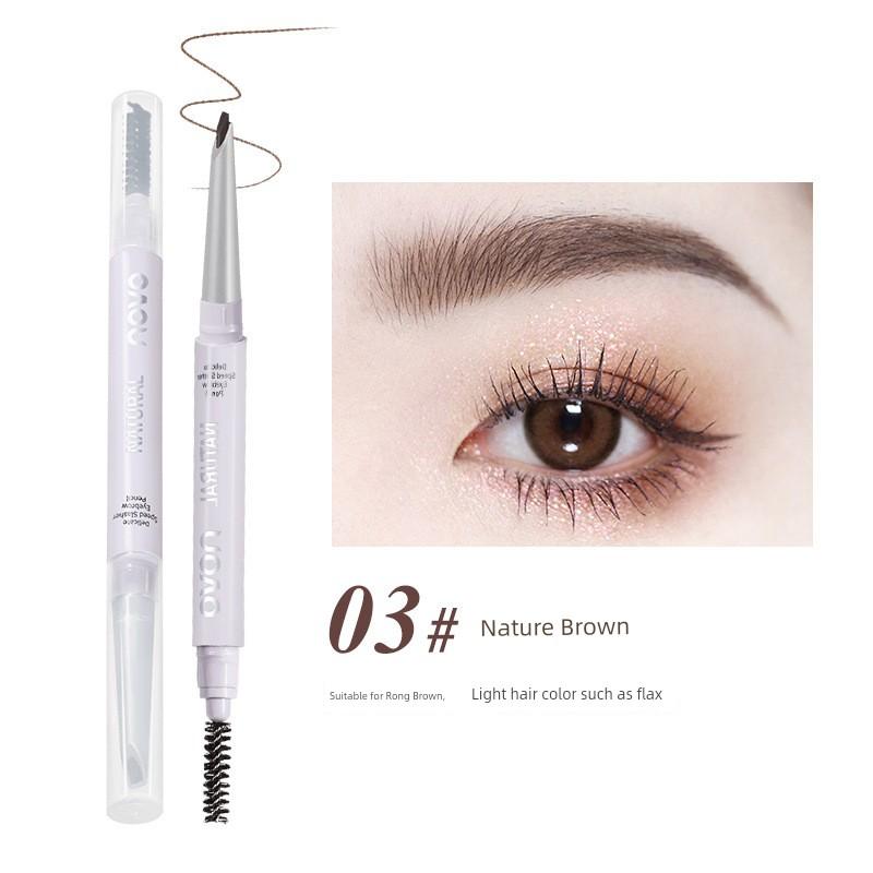 Novo Automatic Cut-Free Eyebrow Pencil Cut Eyebrow Pencil Long Lasting Waterproof Non-Decolorizing Distinct Look Wild Eyebrow Newbie Beginner