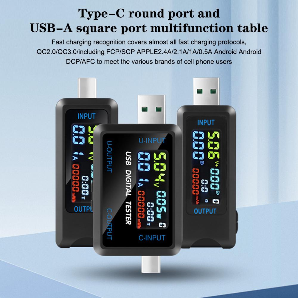 Измерители напряжения Ток USB Напряжение Тест тока Напряжение Емкость Тестер аккумулятора Цифровой дисплей Измеритель Емкость Тестер мощности