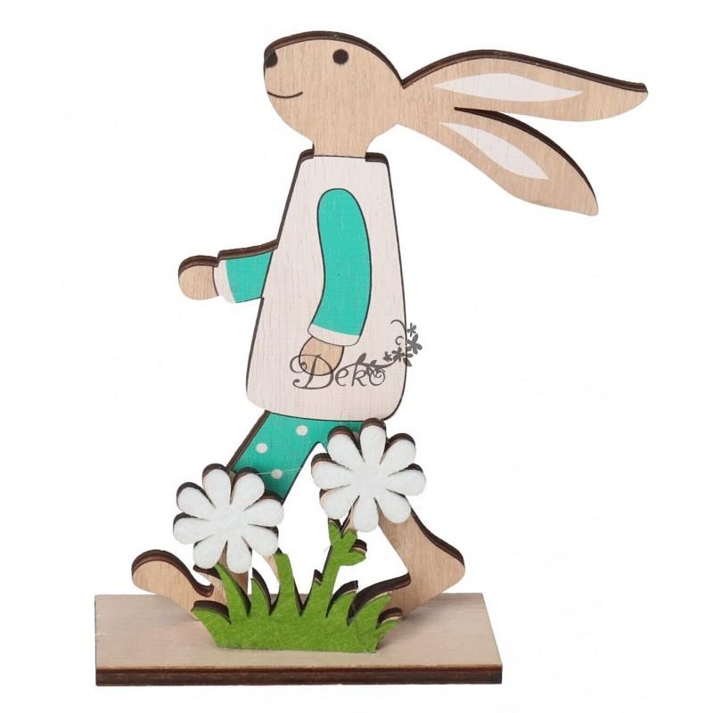 EASTER BUNNY WOODEN DECORATION FIGURE