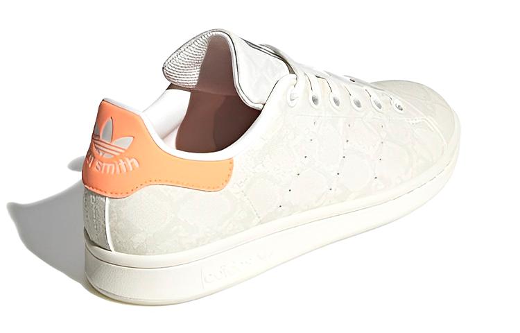 adidas Stan Smith Змеиная кожа Базовый белый Лучистый оранжевый GS HP9723