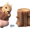 Сжимающаяся игрушка-белка в кружке Силиконовая игрушка для снятия стресса и декомпрессии Пень Резиновый колышек Игрушки-фиджет Подарок для детей и взрослых