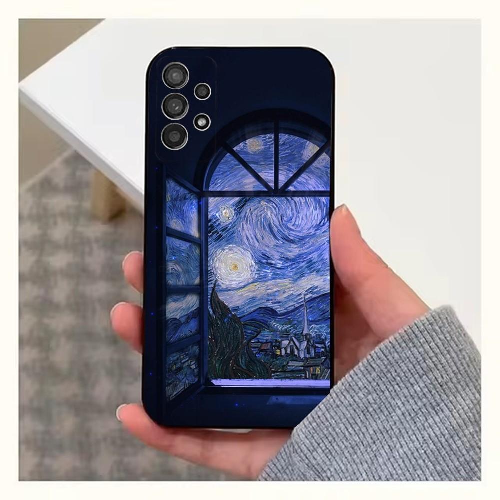 Чехол для телефона с рисунком под Ван Гога «Подсолнухи» для Samsung S25, S24, S23, S22, S20, S21, S10, Ultra, Plus, Lite, FE, Мягкий силиконовый черный чехол