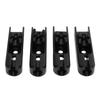 Electric Bass Bridge Metal Wear Resistant Textured Individual 4 String Electric Bass Guitar Bridge