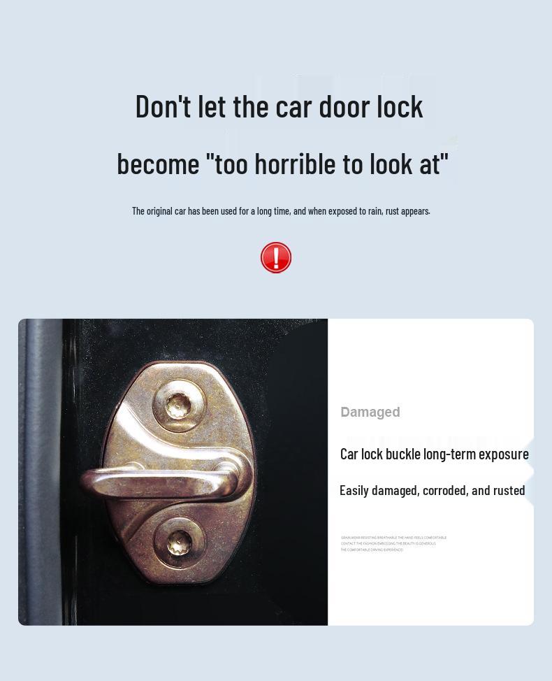 ARCFOX Alpha T5 Car Door Lock Silicone Protective Cover - Rust-Resistant, Shock-Absorbing, Dustproof Decorative Shield.