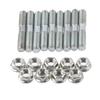 9pcs Turbo Studs + Lock Nut Fit for S13 S14 S15 SR20 CA18