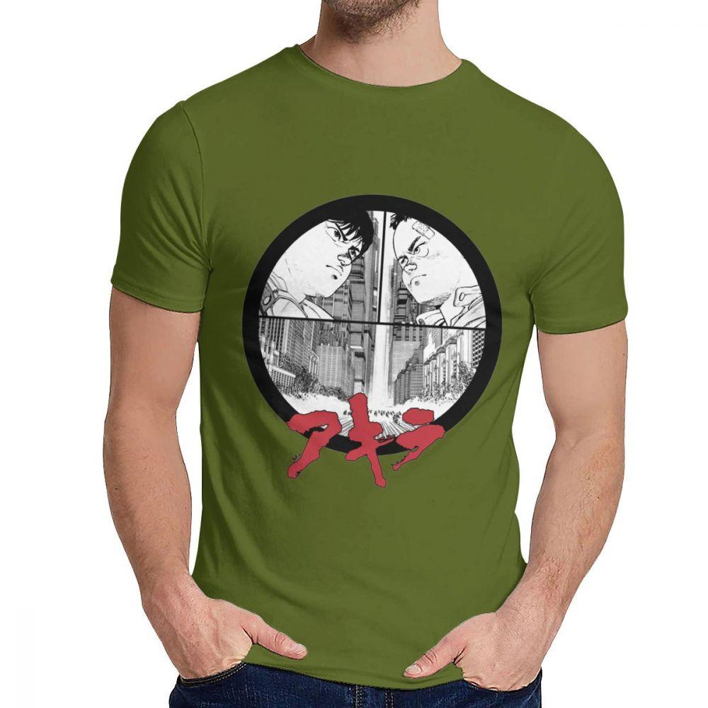 Novlety O Neck Akira T Shirt Graphic Print For Male Cotton La Camiseta