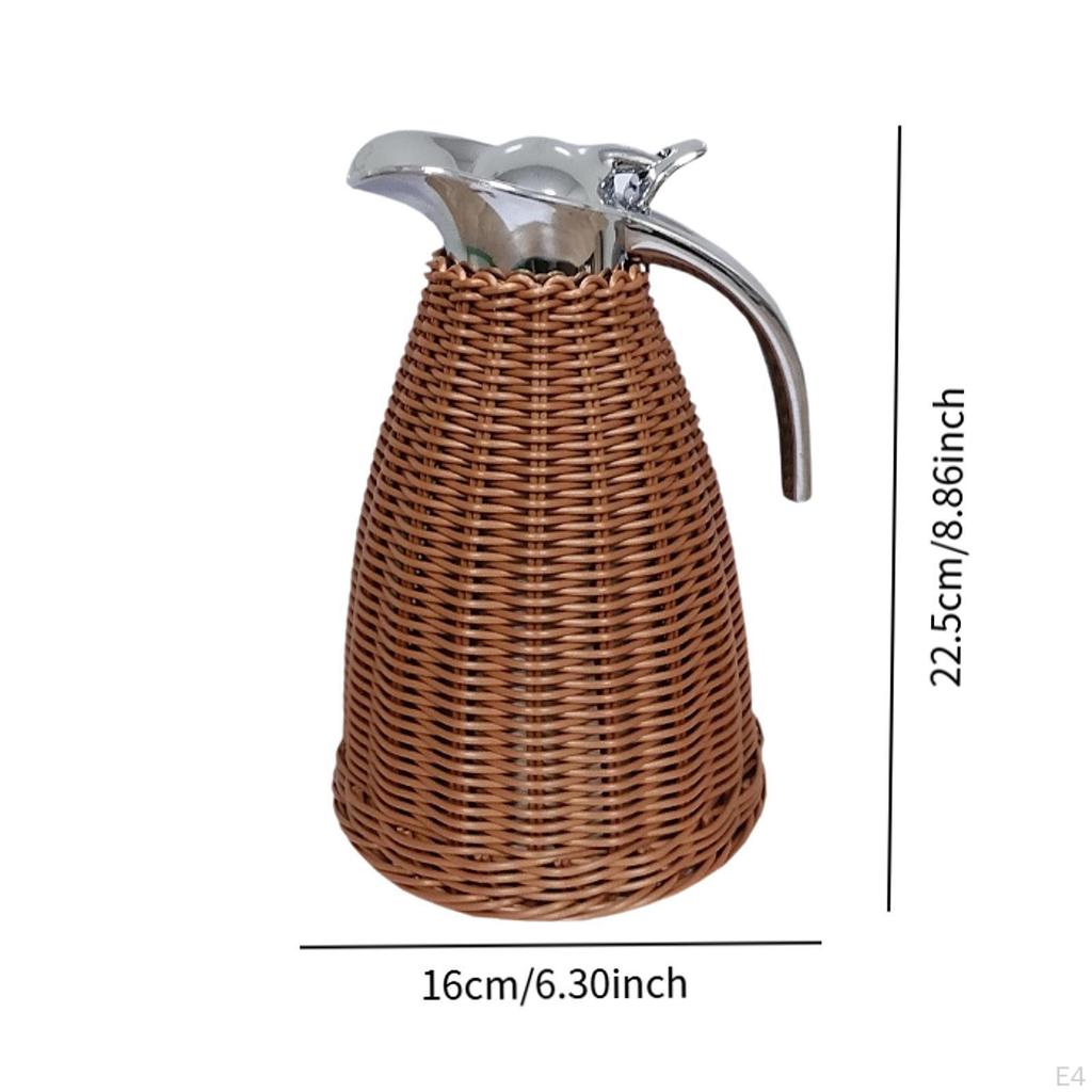 Изготовленный из нержавеющей стали кофейный графин, изолированный кувшин, банка для напитков объемом 1,5 л с крышкой, вакуумный чайник для воды