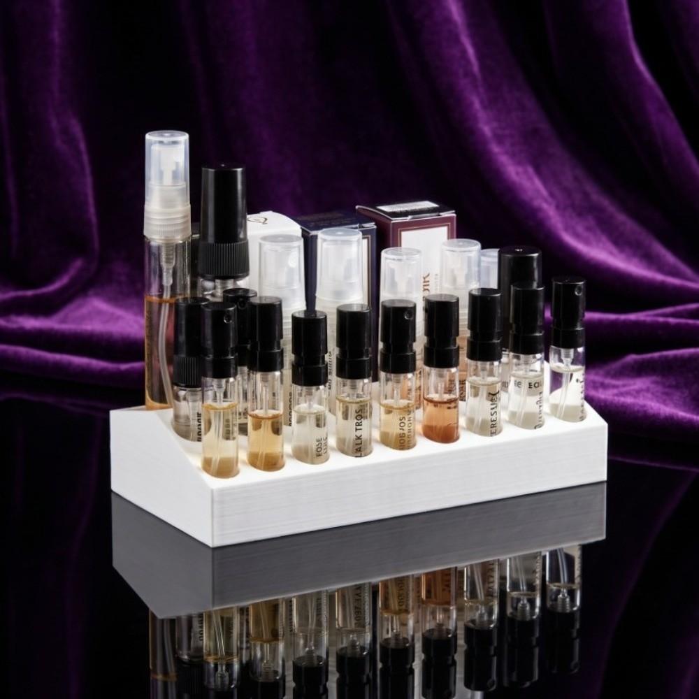 Multi-Grid Mini Fragrance Vial Display Storage Rack  for Mini Bottles