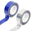 Holographic Glitter Masking DIY High High Gift Packaging 5m Pack of Blue and Silver Tape, Tape, Accessories, Decorative, Brightness, Reflectivity,