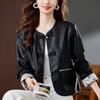 Новая кожаная куртка в китайском стиле, женская короткая, весна и осень, новая модная маленькая повседневная куртка, верхняя часть