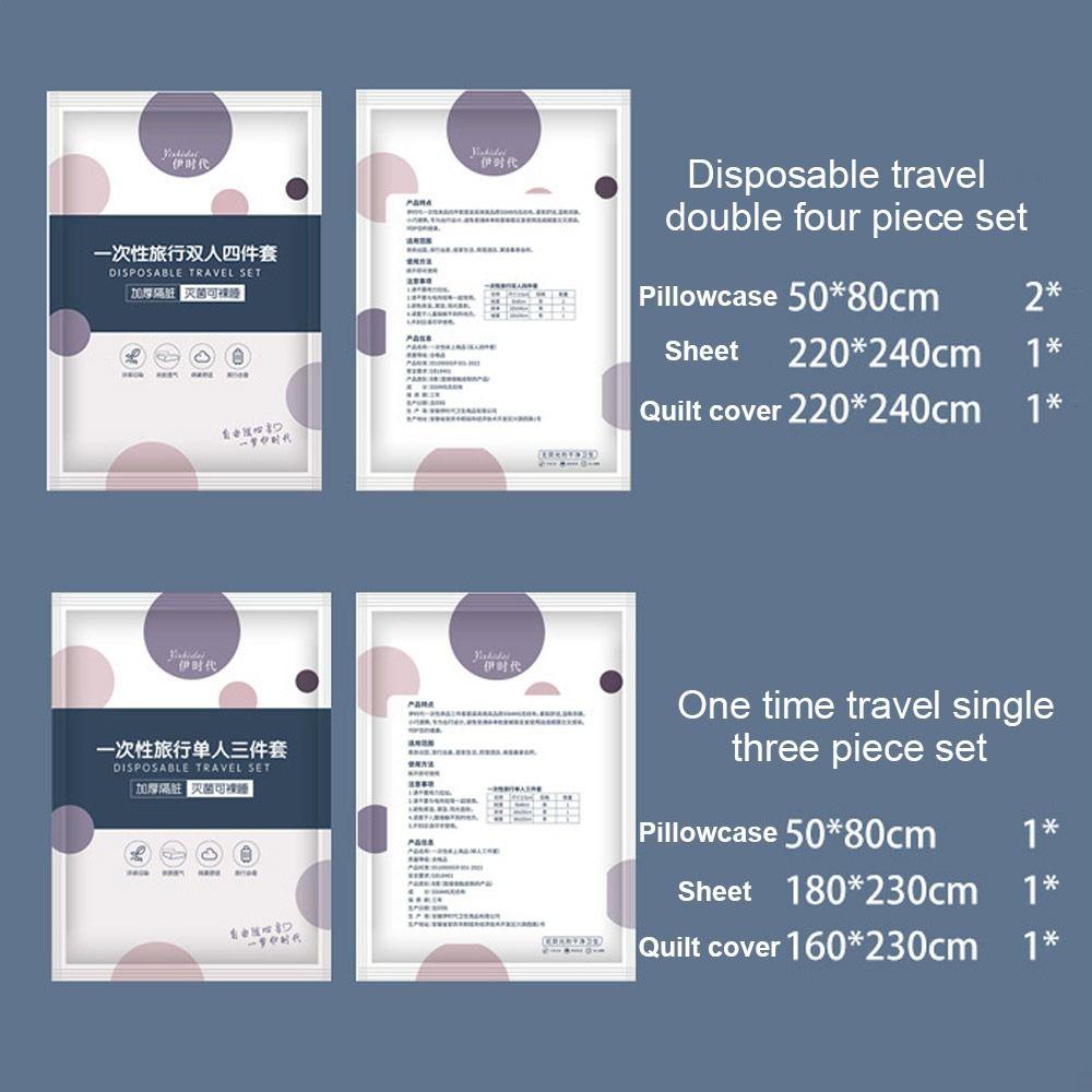 Dirty Proof Duvet Cover Pillowcase 3 / 4-Piece Isolation Sheets Sleeping Bag Quilt Cover Travel
