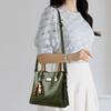 Vintage PU Women Shoulder Bag with Braided Handle, Casual Crossbody Bag, for Middle‑aged Mom Daily Daily Commute Shopping