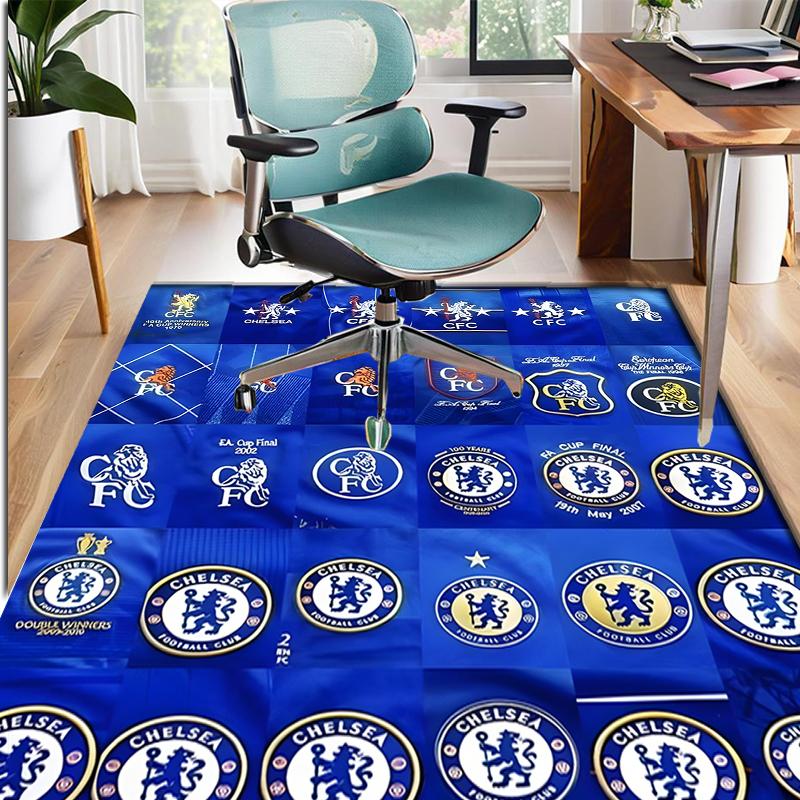football club F.C Pattern Rug, Indoor/Outdoor Mat, for Picnic, Gameroom, Bedroom, Office, Living Room, Home Decor Carpet, Birthday Gift