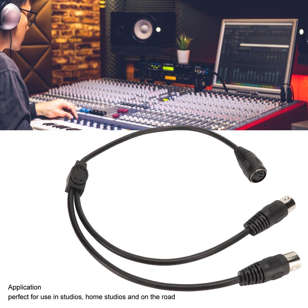 Plug and Play Sound Connecting Cable Flexible DIN 5 Pin Y Splitter Studios