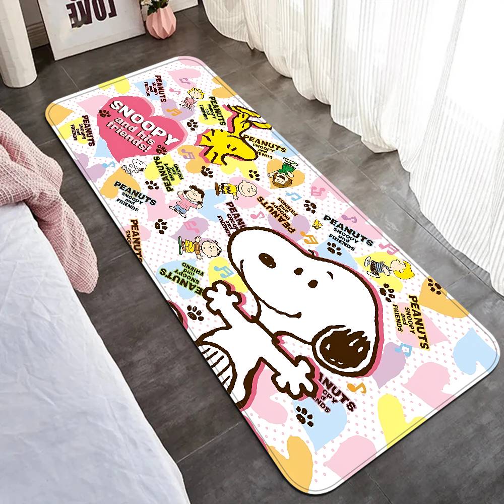 S-Snoopy Cartoon Floor Mat Retro Multiple Choice Living Room Kitchen Rug Non-Slip Modern Home Decor