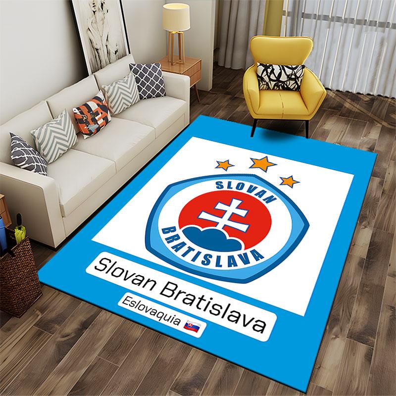 Slovan Bratislava Logo Carpet suitable as a non-slip mat for the living room or bedroom sofa
