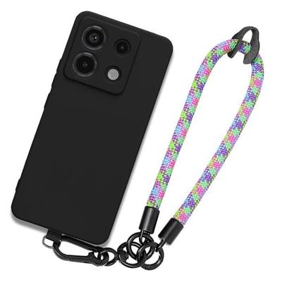 Чехол из ТПУ для Xiaomi Redmi Note 13 Pro 5G - Ударопрочный силиконовый - Съемный ремешок - Разноцветный