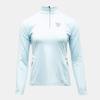 Technical Warm Stretch Top with Zipped Collar Logo Coat of Arms Woman ROSSIGNOL