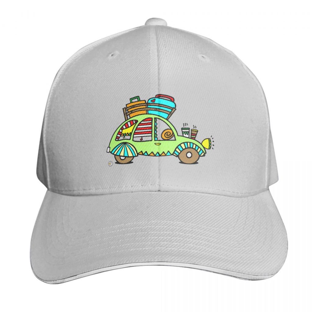 cute green CV car vehicle cute travel design Baseball Cap Anime Trucker Cap cute Sun Cap Hats Women Unisexs