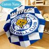 Custom Name Umbrella Leicester Football Club Umbrella 8-Frame for Travel, Camping, Casual Lightweight Portable, Essential for Family Gifts