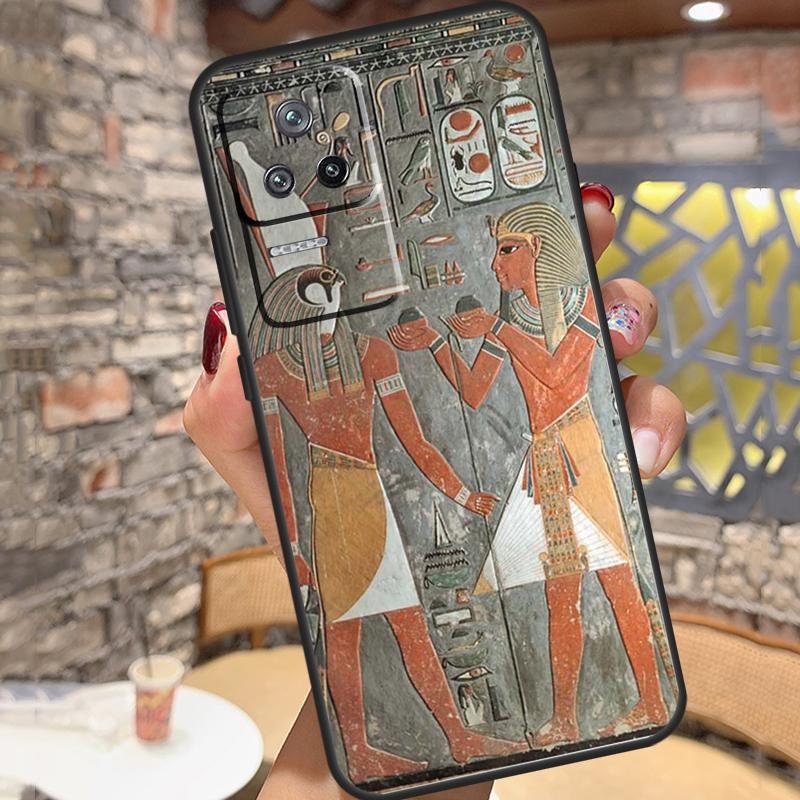 Egypt Pharaoh Mural Case For Xiaomi 14 Ultra 15 13 11T 12T 13T 14T Pro POCO X3 X5 X6 X7 Pro M6 F5 F6 Pro Cover