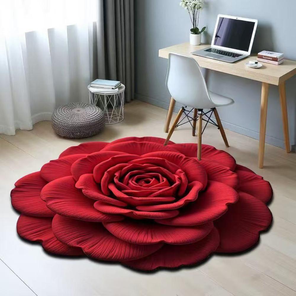 Ковер в виде цветка специальной формы, мягкий коврик для пола в ванной, дверная прокладка для журнального столика в гостиной