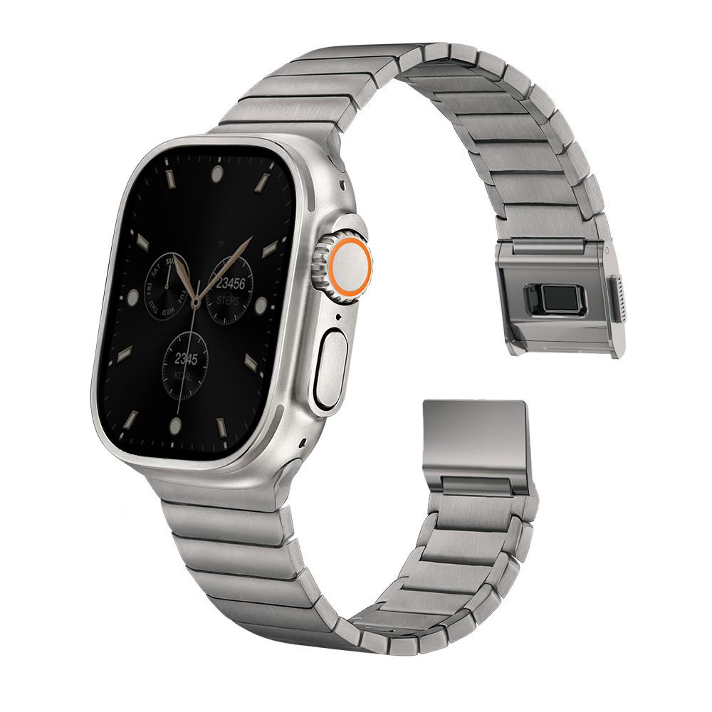 Для Iwatch ultra 3/2 49мм 44 42 45 46мм Магнитный титановый/из нержавеющей стали ремешок для Apple Watch Series 11 10 9 8 7 6 5 4 SE3