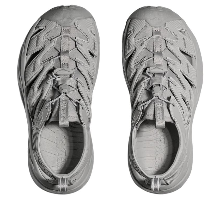 HOKA ONE ONE Hopara Collection Rubber Slip Resistant Breathable Cushioning Support River Trekking Shoes Unisex Gray 1123112-SLLRG
