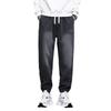[Optional Fleece] Men's New Autumn/Winter Casual Lyocell Embroidered Drawstring Sports Pants