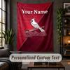 Personalized Wall Tapestry,St. Louis Cardinals Custom Text, Soft Fabric Wall Art For Indoor Decoration
