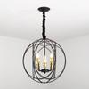 Rural Round Globe Candle Chandelier Lamps Gold Hall Entrance Balcony Cloarkroom Corridor Restaurant Living Room Lights