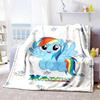 Little Pony (2) Personalized Name Blanket Throw Customizable Blanket Soft Warm Cozy Throw For Seaside Bed Office Bedding All-Season Use