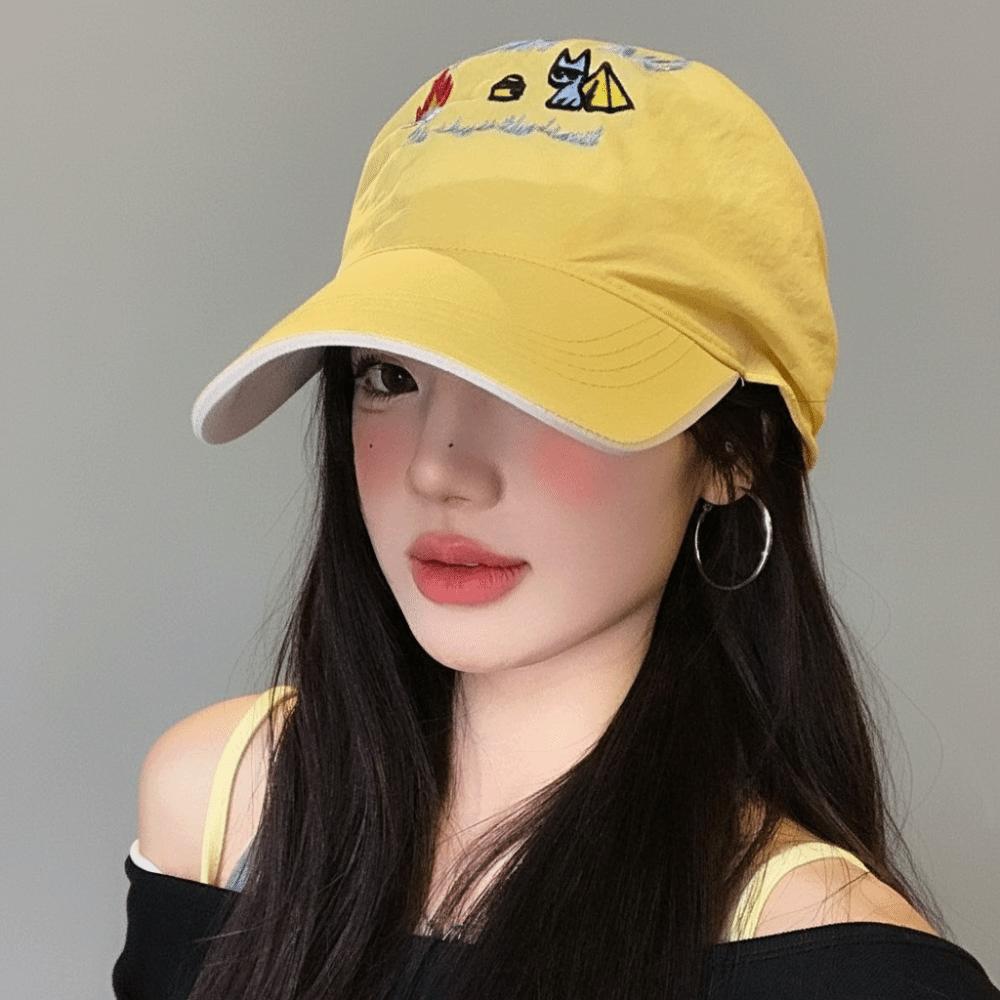 Cotton Headscarf Baseball Hat Breathable Quick Drying Triangle Headscarf Baseball Cap Korean Style Sunshade
