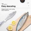 Рыбочистка из нержавеющей стали для удаления накипи, легкоочищаемый инструмент для чистки чешуи рыбы, скребок для чистки рыбы