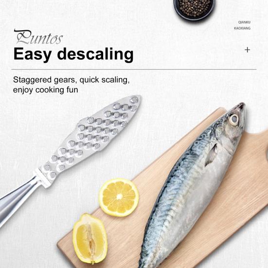 Рыбочистка из нержавеющей стали для удаления накипи, легкоочищаемый инструмент для чистки чешуи рыбы, скребок для чистки рыбы