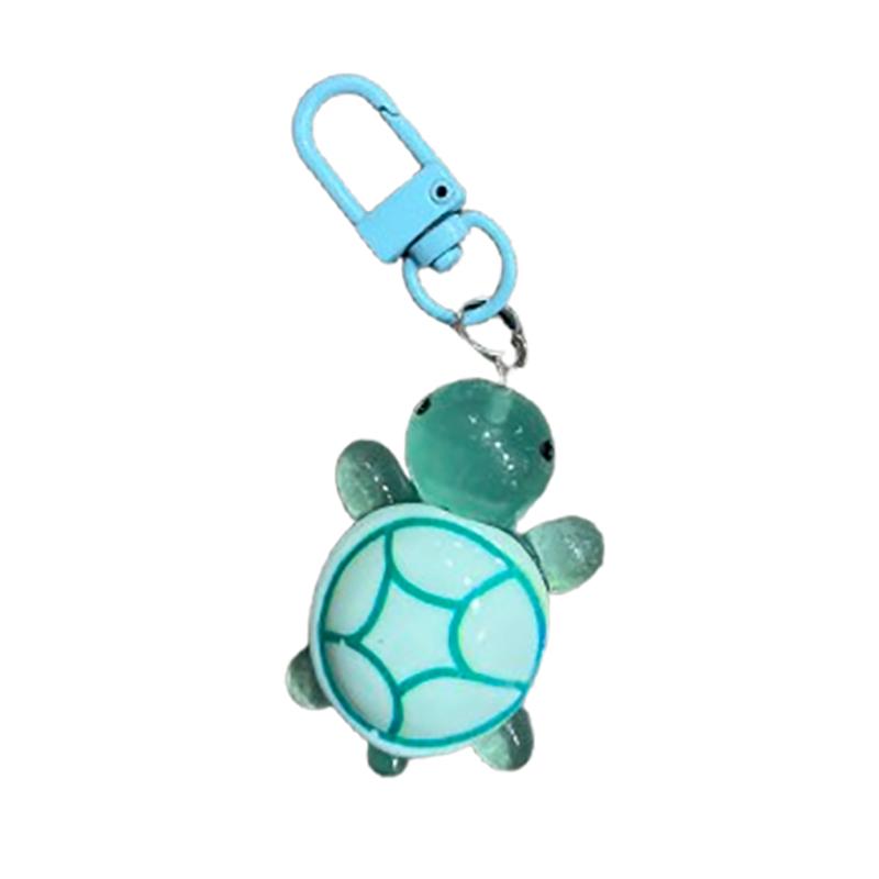 Брелок с украшением в виде черепахи из мультяшной смолы, светящийся в темноте цветной брелок в виде черепахи, сумка, кулон, аксессуар, подарки для подруг