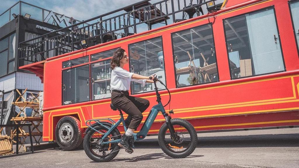 DYU FF500 Foldable Electric Bike 48V 13.5Ah Battery, 500W Motor, 20*4.0 Inch Tires, Range 78km E-Bike