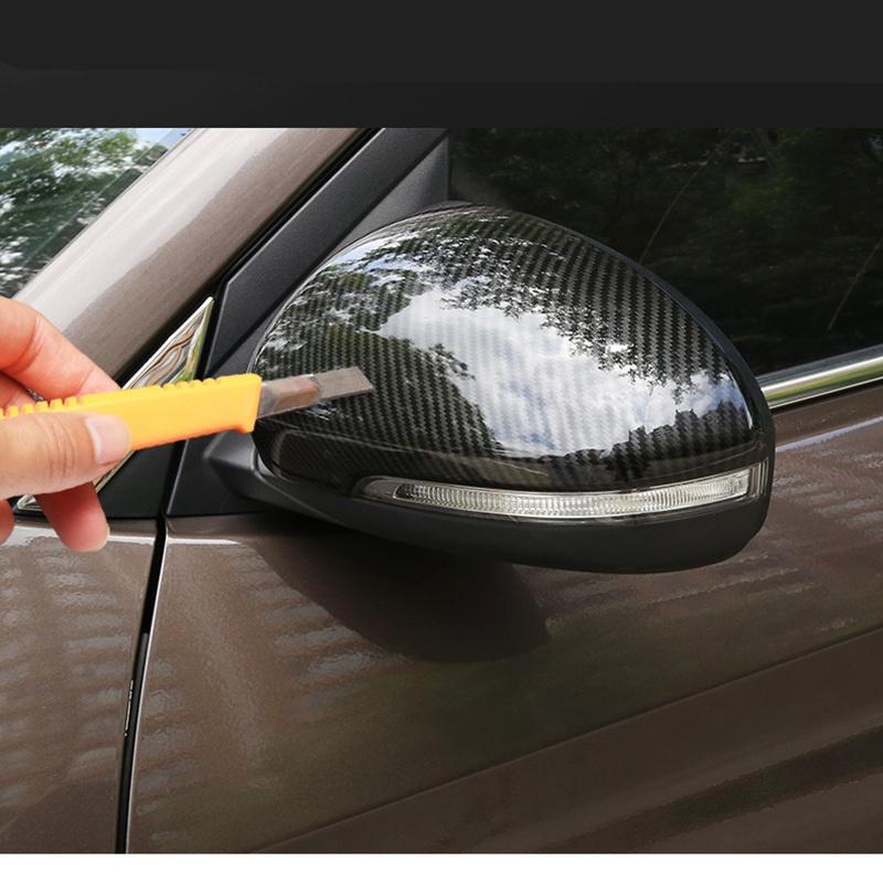 Для Hyundai Tucson 2015-2019 аксессуары из углеродного волокна стиль боковые чехлы для зеркал заднего вида крышки защитный чехол украшение